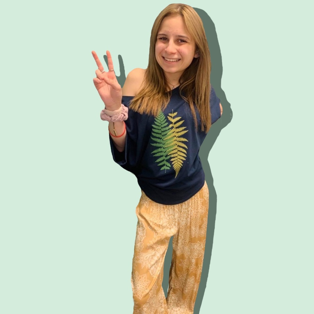Ferns bamboo dolman top